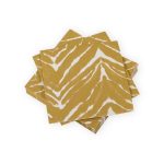 CASPARI, Go Wild White  Gold, Cocktail Napkins, 20pcs