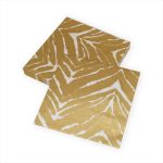CASPARI, Go Wild White  Gold, Napkin Dinner, 20pcs