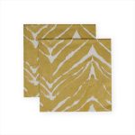 CASPARI, Go Wild White  Gold, Luncheon Napkins, 2pcs