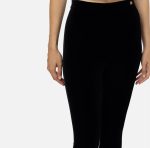 ELISABETTA FRANCHI, High-Waist Velvet Straight Trousers - Image 3