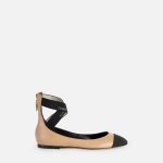 ELISABETTA FRANCHI, Nappa leather flats with jacquard elastics - Image 5