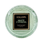 VOLUSPA, White Cypress, Macaron Candle, 15H, 51g