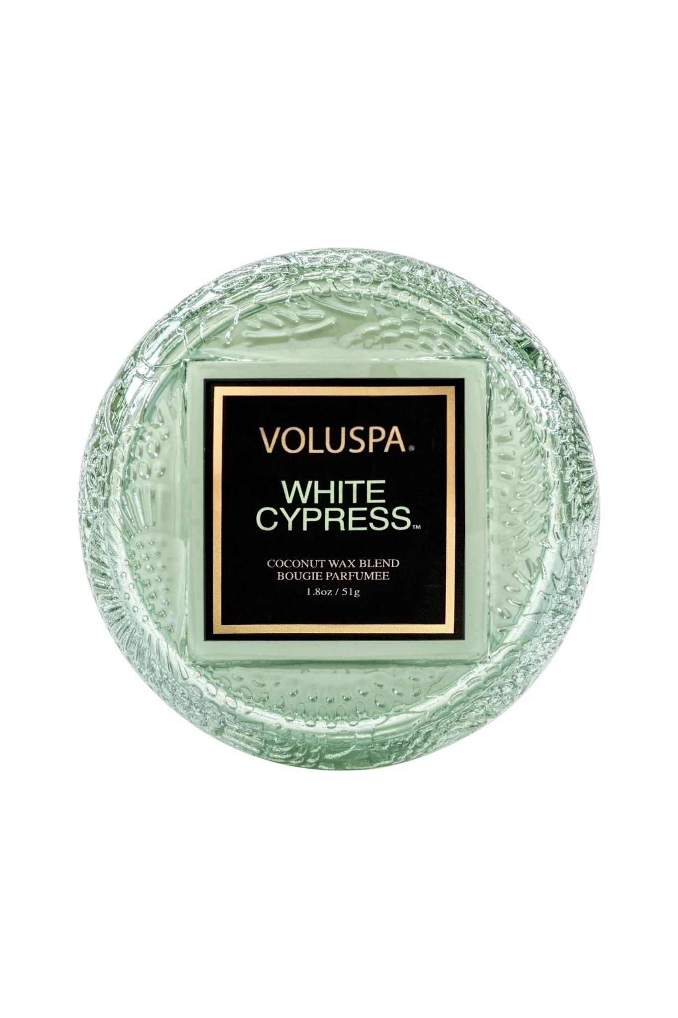 VOL-73119.jpg VOLUSPA, White Cypress, Macaron Candle, 15H, 51g - Image 1