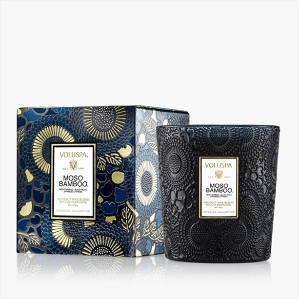 VOL-7349.jpg VOLUSPA, Moso Bamboo, Glass Candle, 60H, 255g - Image 1