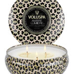 VOLUSPA, Ambre Lumiere, 3 Wick Tin Candle, 40H, 340g