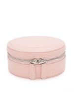 WOLF 1834, Sophia Round Zip Case - Rose Quartz