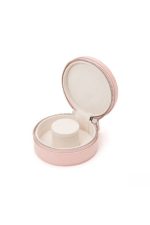 WOLF 1834, Sophia Round Zip Case - Rose Quartz - Image 3