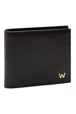 WOLF 1834, W Logo Billfold Black - Image 4