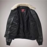 MCS, Leather Bomber Jacket - Image 3