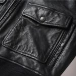 MCS, Leather Bomber Jacket - Image 4