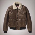 MCS, Leather Bomber Jacket - Image 6