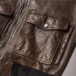 MCS, Leather Bomber Jacket - Image 9