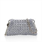 PALERA MILANO, Crystal Pouch, Silver blue with Silver chain