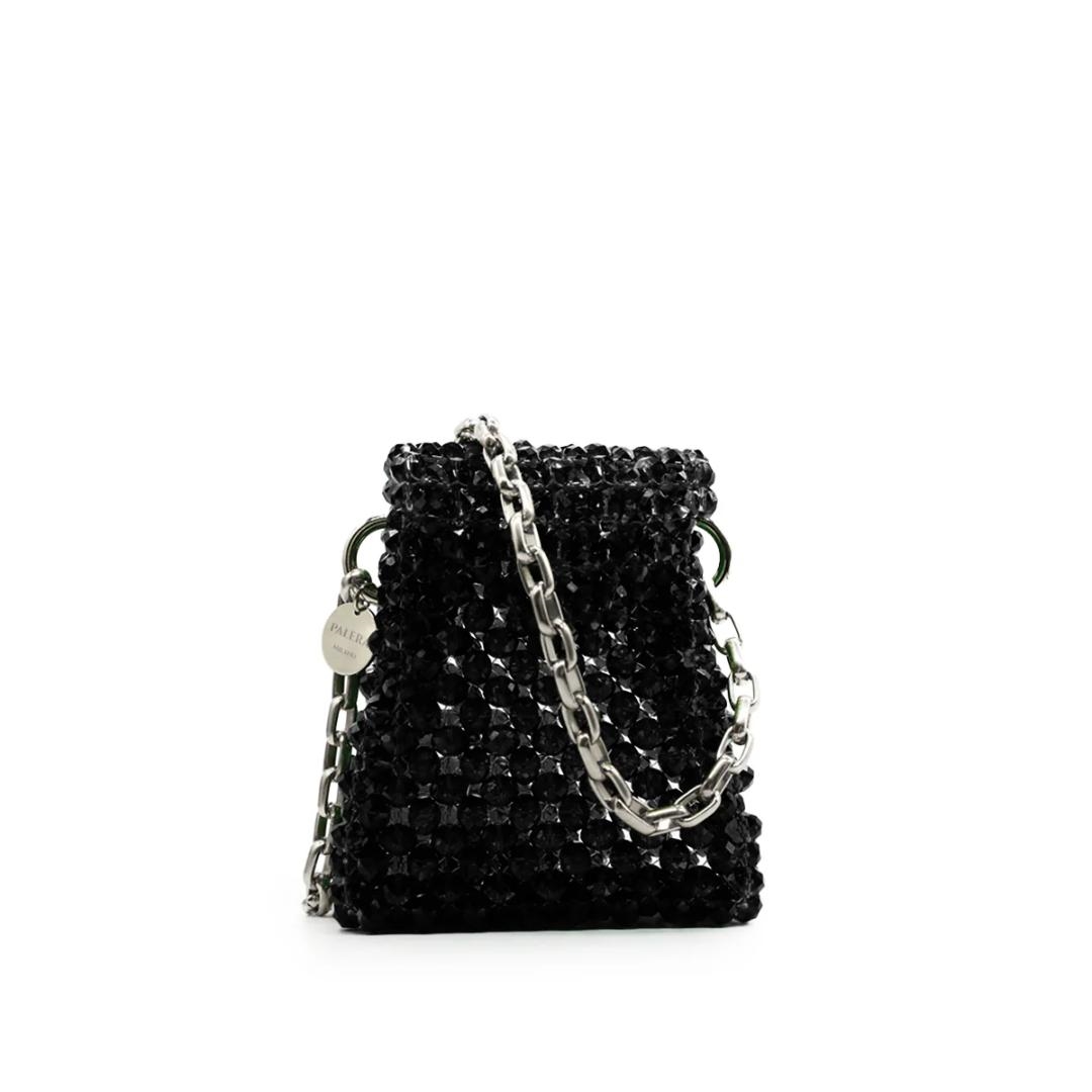 PAL-MINIMILANON2-BLS.jpg PALERA MILANO, Mini Milano, Black with Silver chain - Image 1
