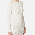 ELILSABETTA FRANCHI, Mini dress in knit fabric with jewel details - Image 12