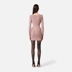 ELILSABETTA FRANCHI, Mini dress in knit fabric with jewel details - Image 5
