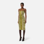 ELILSABETTA FRANCHI, Bustier dress with sequins and jewel clasps - Image 6