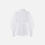 ELISABETTA FRACHI, Cotton poplin shirt with bows