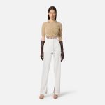 ELILSABETTA FRANCHI, Mini cardigan in knit fabric with jewel buttons - Image 2