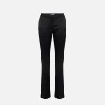 ELISABETTA FRANCHI,  Satin trousers with slits