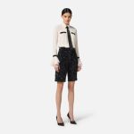 ELISABETTA FRANCHI, Jumpsuit in georgette fabric with sequins and tie - Image 2