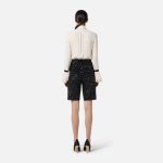 ELISABETTA FRANCHI, Jumpsuit in georgette fabric with sequins and tie - Image 5