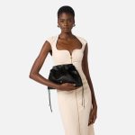 ELILSABETTA FRANCHI, Leather shoulder bag with ostrich print - Image 2