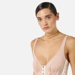 ELISABETTA FRANCHI, Rhinestone necklace with logo - Image 2