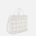 ELILSABETTA FRANCHI, Mesh small tote bag with rings - Image 3