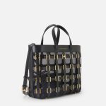 ELILSABETTA FRANCHI, Mesh small tote bag with rings - Image 7
