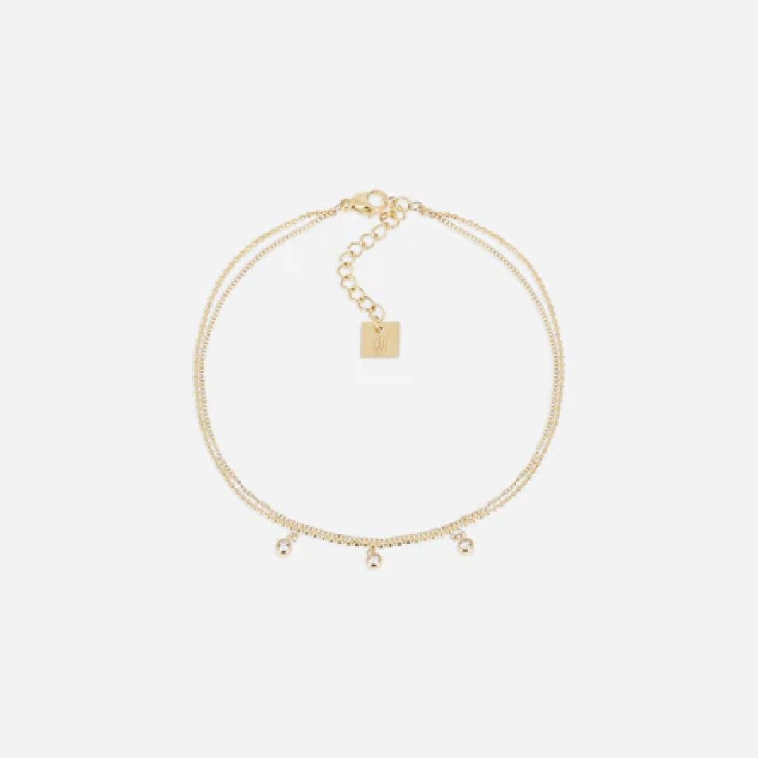 ZAG-SAS24279-01WHT.jpg ZAG BIJOUX, Ankle Bracelet - Image 1
