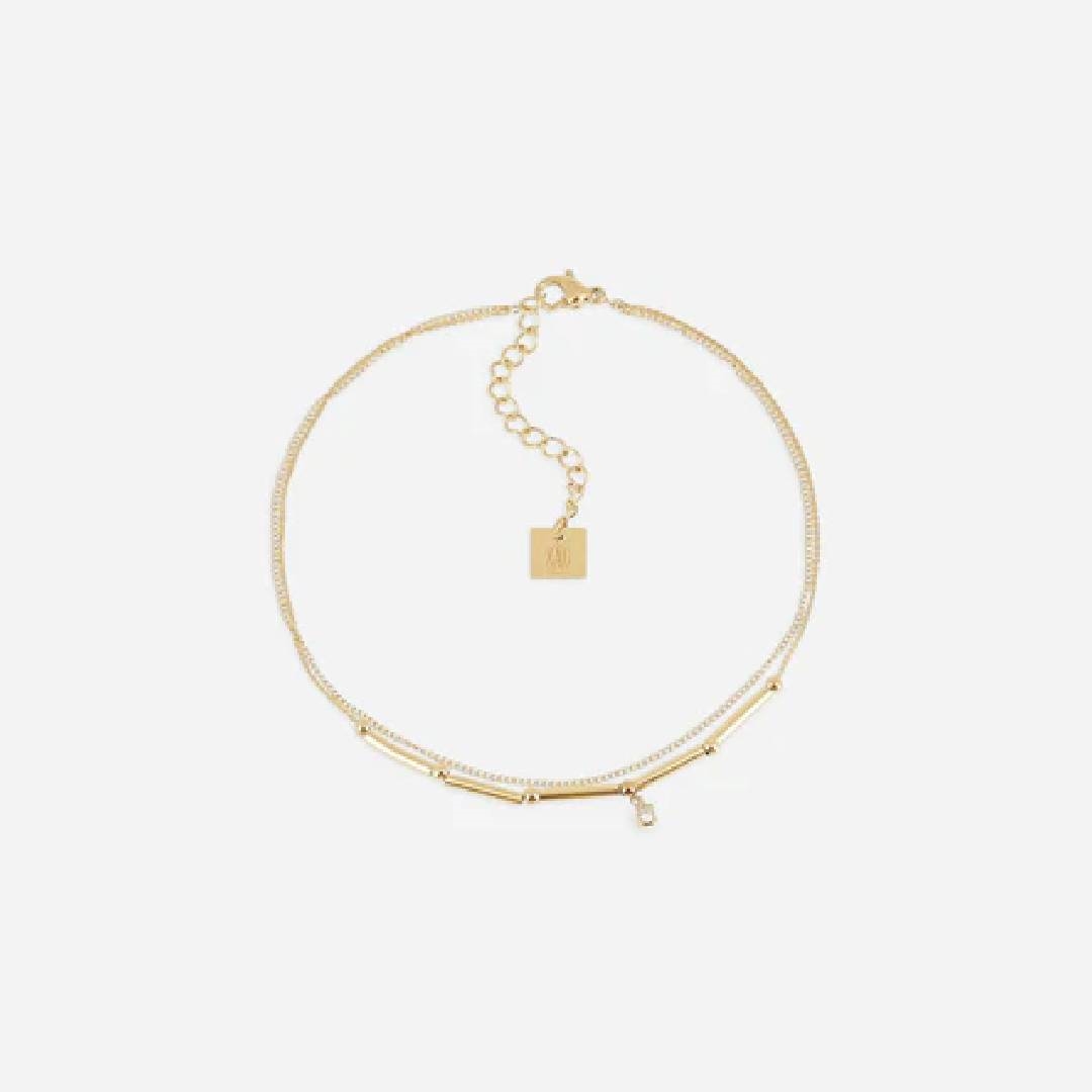 ZAG-SAX23110-01WHT.jpg ZAG BIJOUX, Ankle Bracelet - Image 1